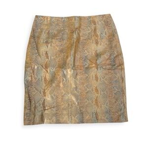 Vintage Geniune Leather Snake Skirt